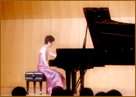 Piano recital at Takanawa Civic Hall, Tokyo, November 2003